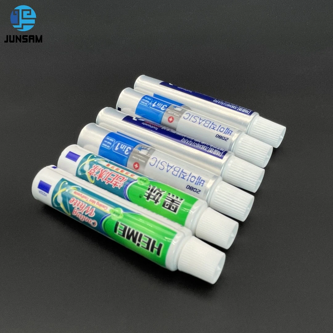 Travel-Size Laminated Toothpaste Tubes for Hotel Amenities