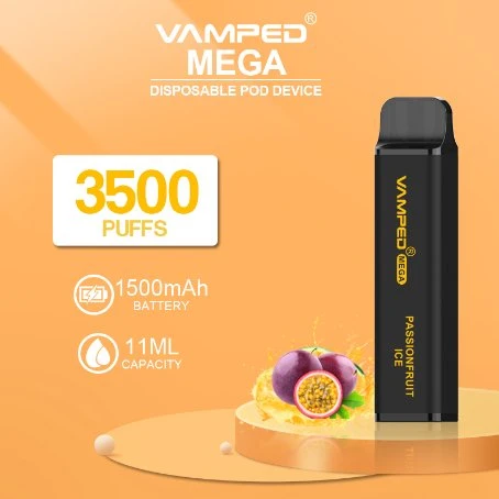 Factory Wholesale/Supplier Vamped Mega 3500 Puffs 8ml 3.5% Nicotine Private Label Vape Pen