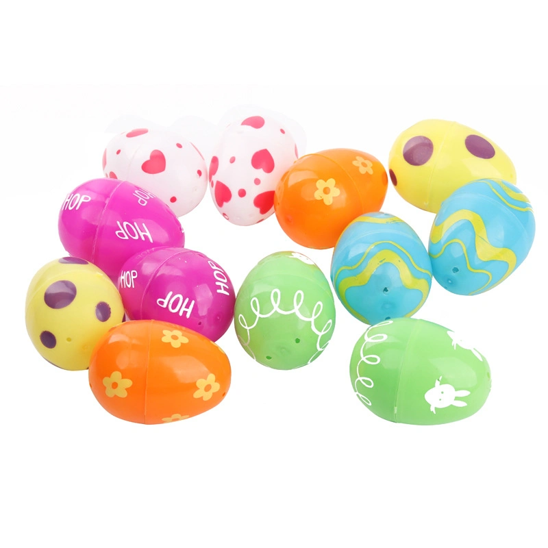 Easter Painted Egg Twist Eggshell Plastic Open Egg Gifts Children DIY Educational Toys Craft