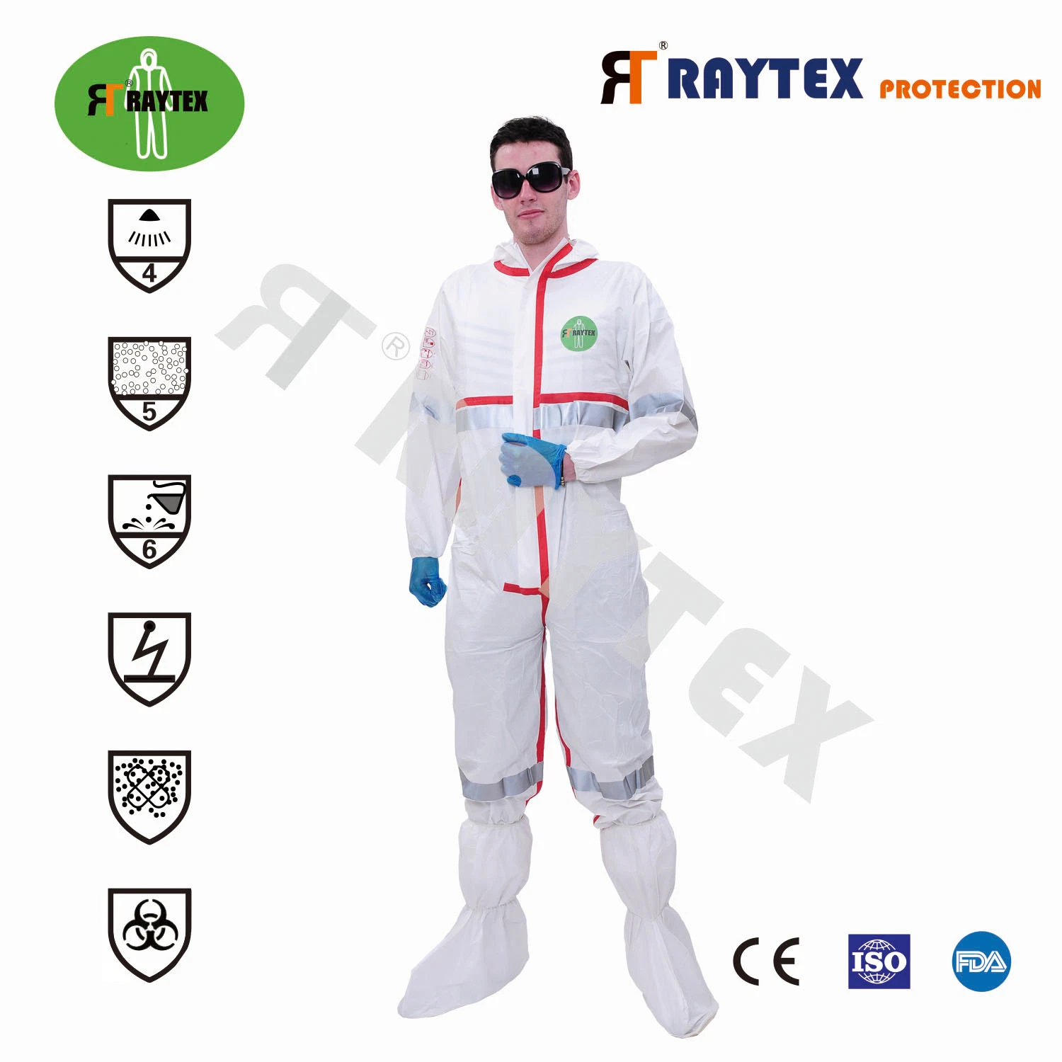 Safety Non Woven SMS Microporous Protection PPE Suit Disposable Coverall