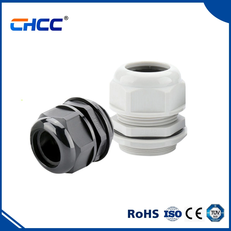 Plastic Cable Gland Pg Series Nylon Cable Gland Grey Water Rubber Joint with CE Certificate
