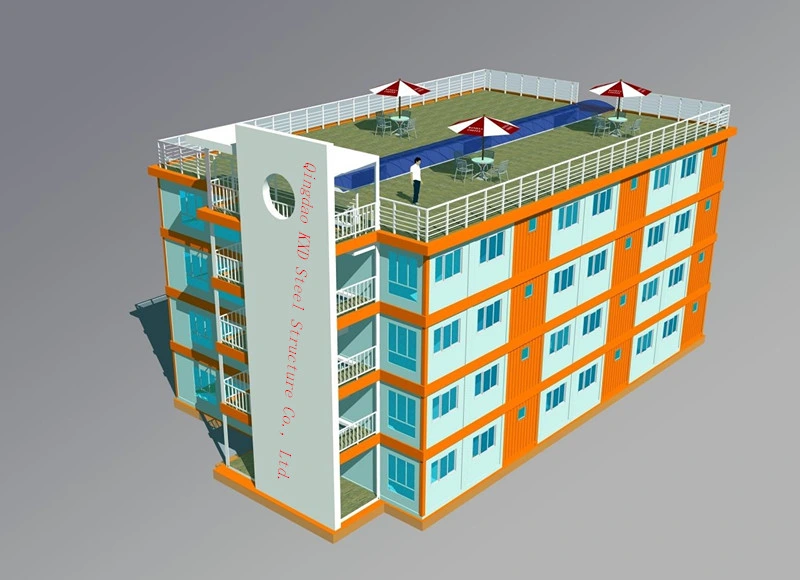 High Rise Prefabricated Metal Building H Light Steel Structure Modular Building Star Hotel