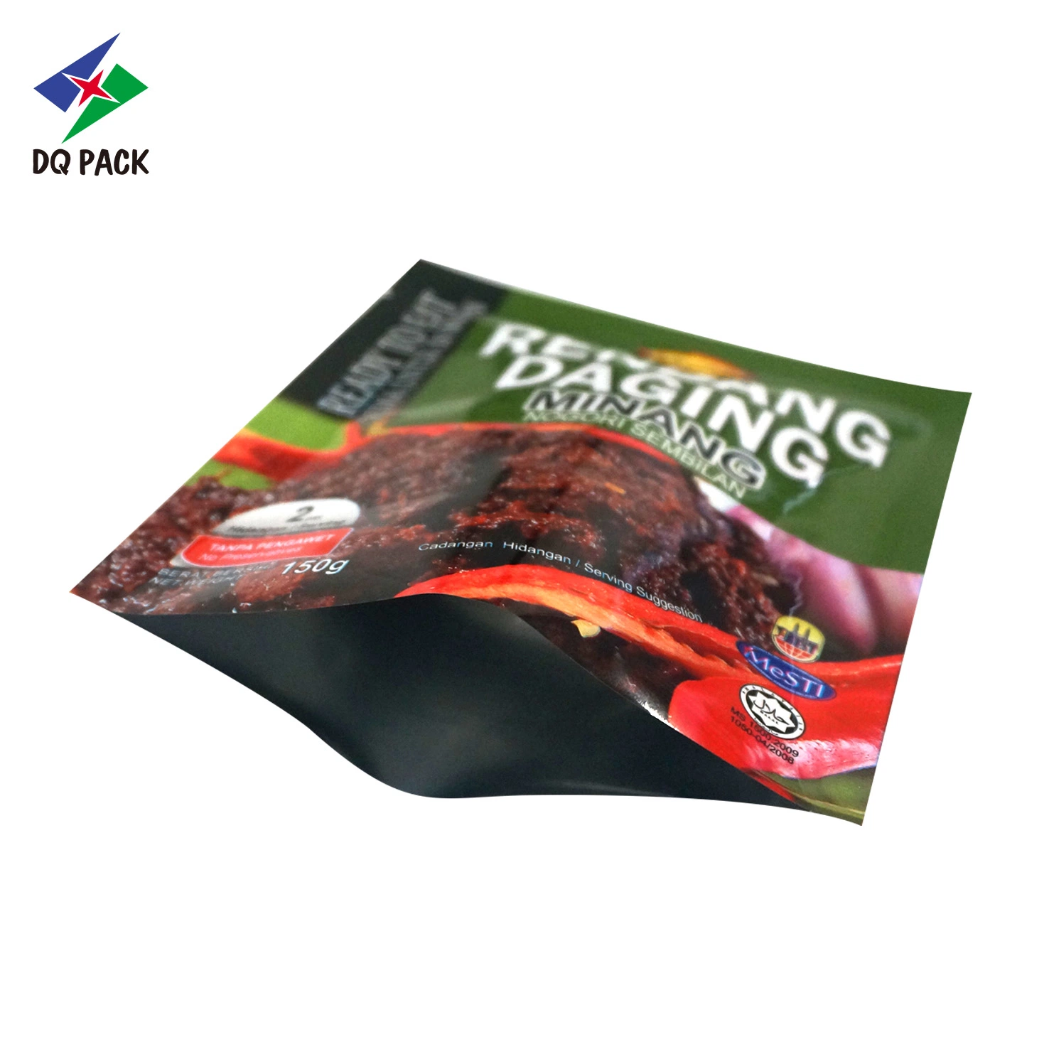 Dq Pack Spices Verpackung Beutel China Biologisch Abbaubar Drei Seite Versiegelt Tasche Kraftpapier Custom Printing