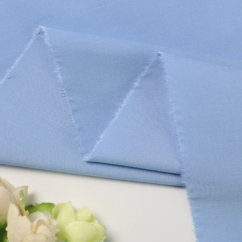 Hot Sale Textile Cloth 100% Cotton 45*45 133*72 58" Width Plain Woven Poplin Dyed Fabric for Dress Pocket Use for Sale