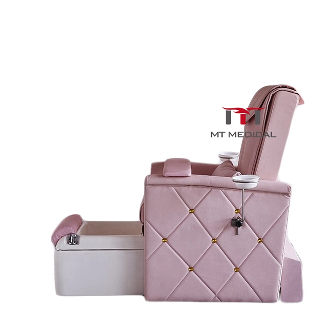 Pink Electric Adjustable Beauty SPA Salon Beauty Bed Foot Massage Chair