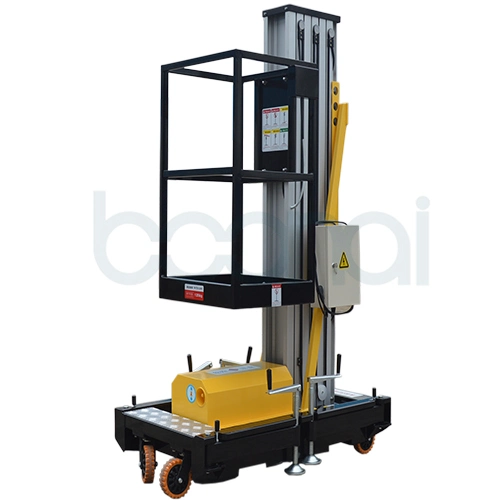 Single Mast Hydraulic Man Lift for 4 M