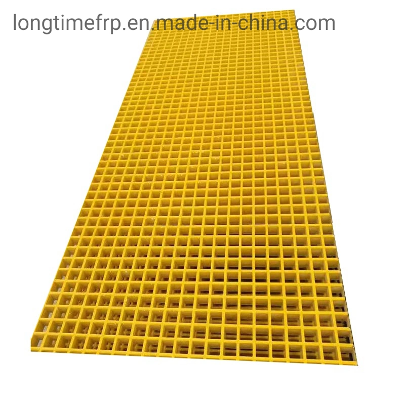 38*38mm 1220*3660mm Composite Panels Walkway Grating Mesh FRP Fiberglass Grating