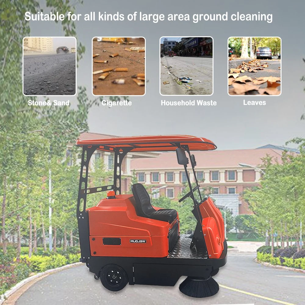 School Hospital Station Parking Lot Automatic Cleaning Floor Vacuum Sweeper with ISO CE