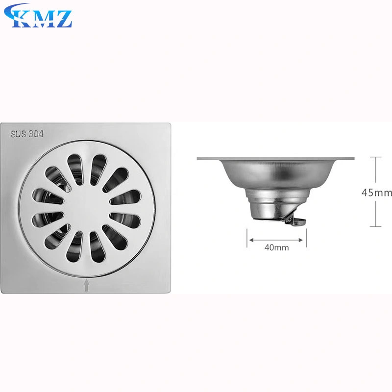 Factory Wholesale/Supplier Bathroom Odor Proof Floor Drain Square