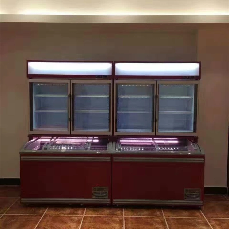 Supermarket Commercial Display Portable Refrigerator and Freezer