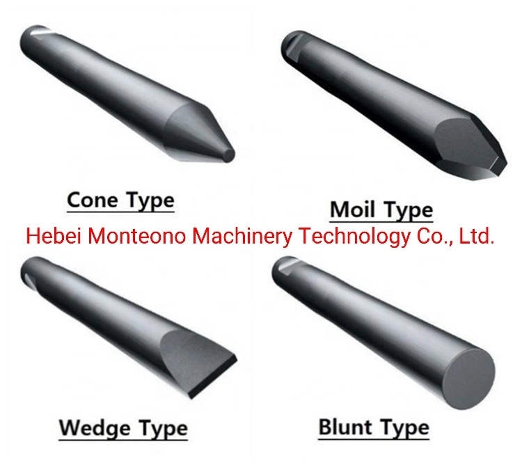 Exvacator Machine Chisel with Series of Hydraulic Hammer for Crane Tractor Forklift