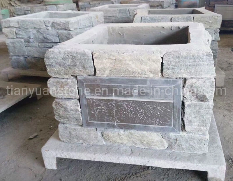 Square Ledger Slate Stone Column