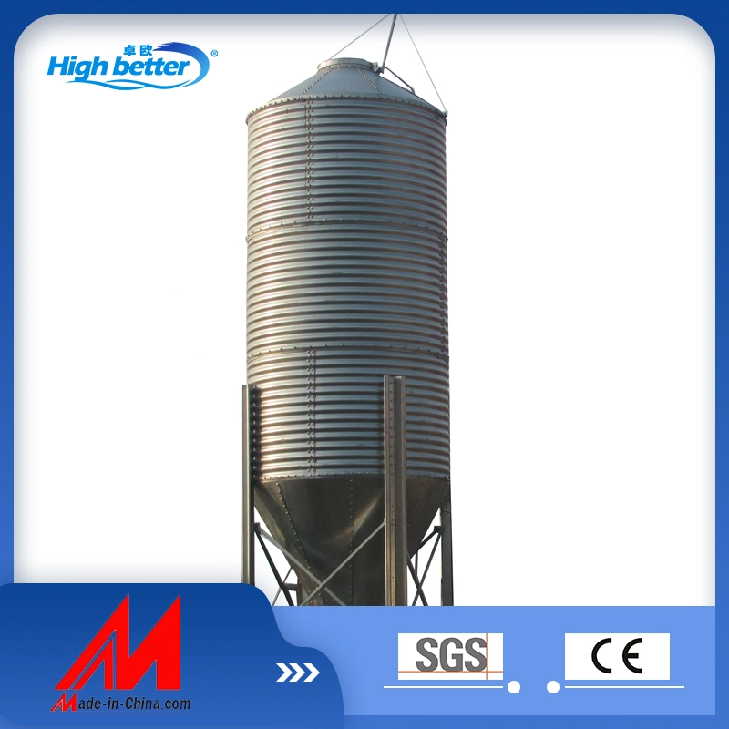 High-Quality Galvanized Feed Silo Storage Bins for Poultry Farms