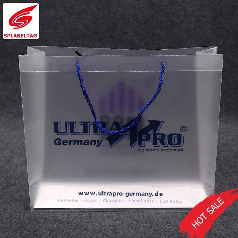 PP PVC Matte/Transparent Plastic Handle Bag Shopping Gift Bag with Logo