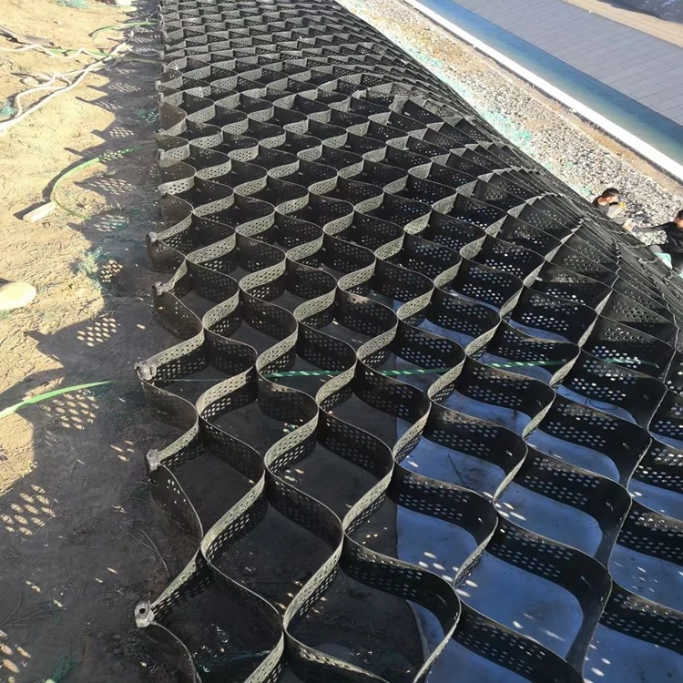 200mm Reinforcement Geocell Slope Erosion for Retaining Wall/Gravel Grid Driveway Paver/Slope Protection /High Black Green Grid Geocell