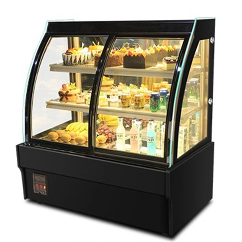 Sliding Glass Door Cake Bread Pizza Display Showcase Refrigerator