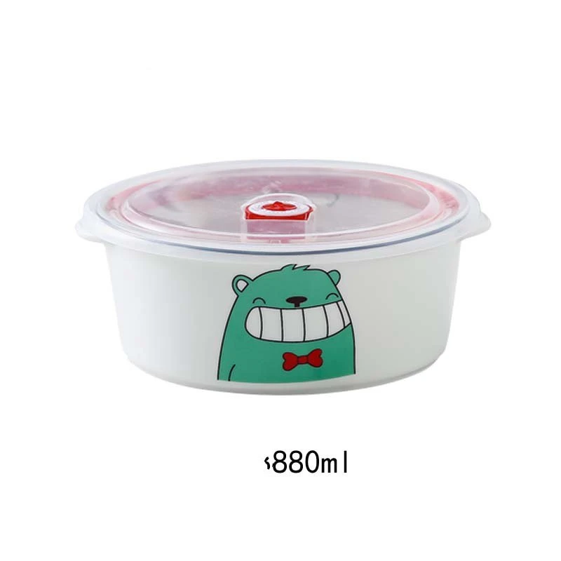 Wholesale/Supplier Ceramic Porcelain Lunch Box Food Container Storage Bowl with Lid