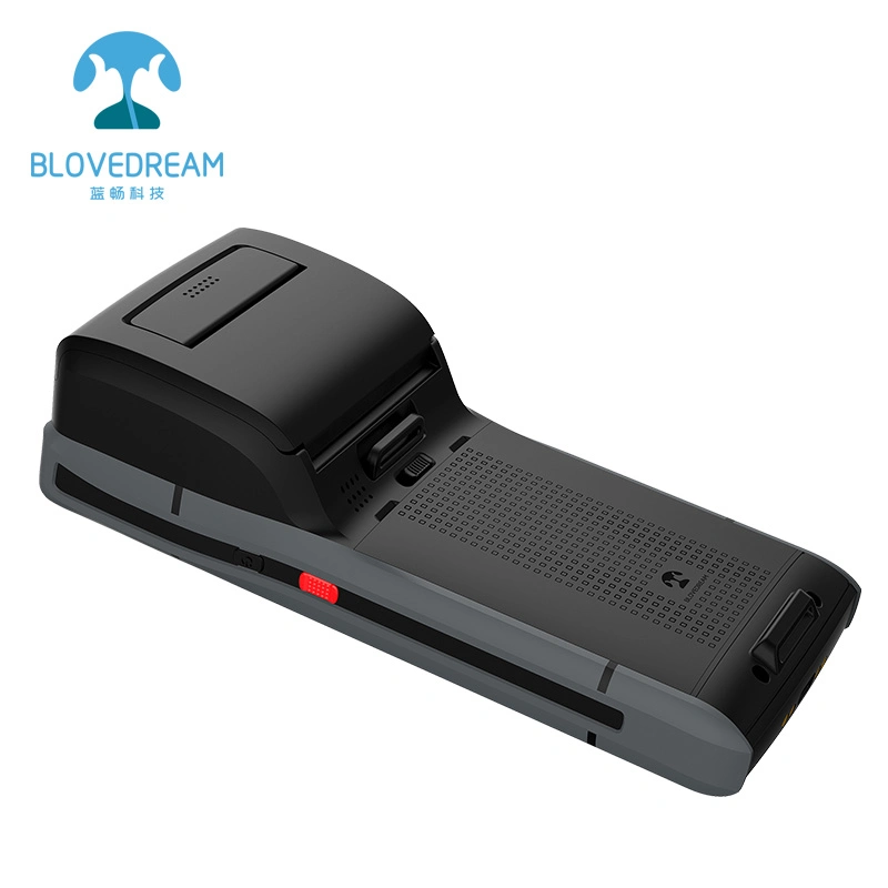 Blovedream S60 PDA robusta inalámbrica del dispositivo Android con el código QR Barcode Scanner LTE 4G WiFi la Impresora Térmica
