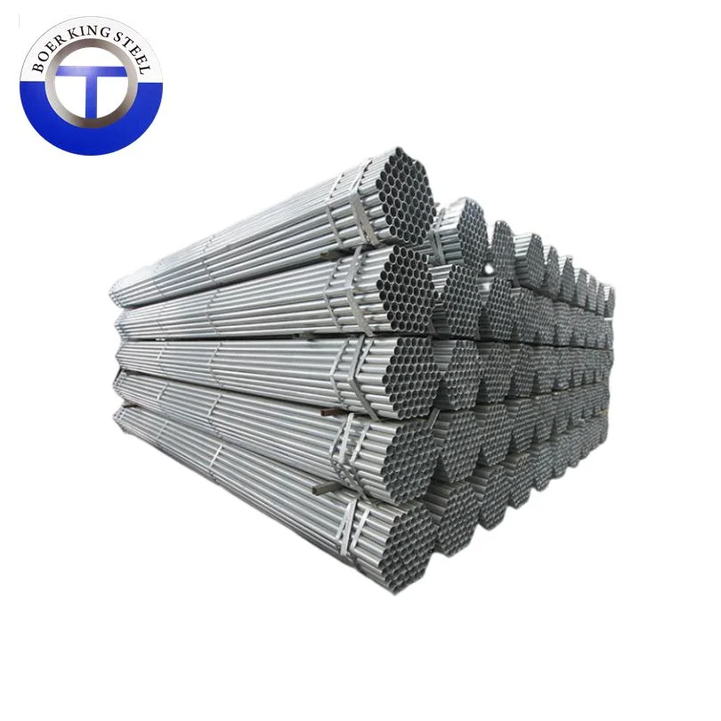 Good Quality Hot Dipped Large Diameter Galvanized Steel Round Tube ERW Galvanized Mild Steel Drain Pipe