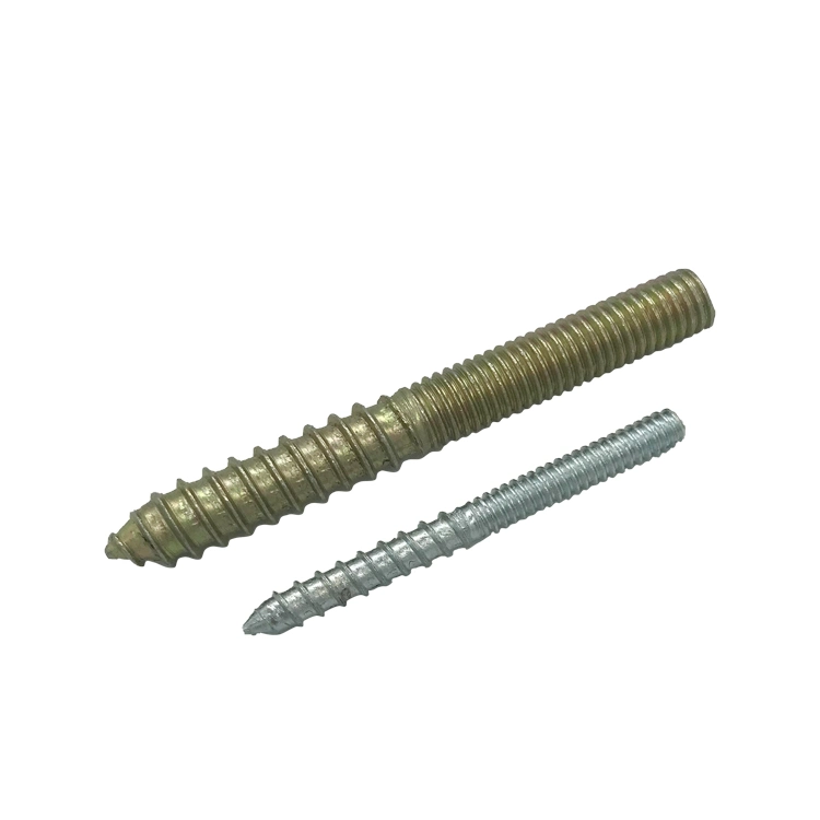 Hanger Bolt M8 Dowel Screw Woodworking Furniture Connector Double End Threaded Wood Screw