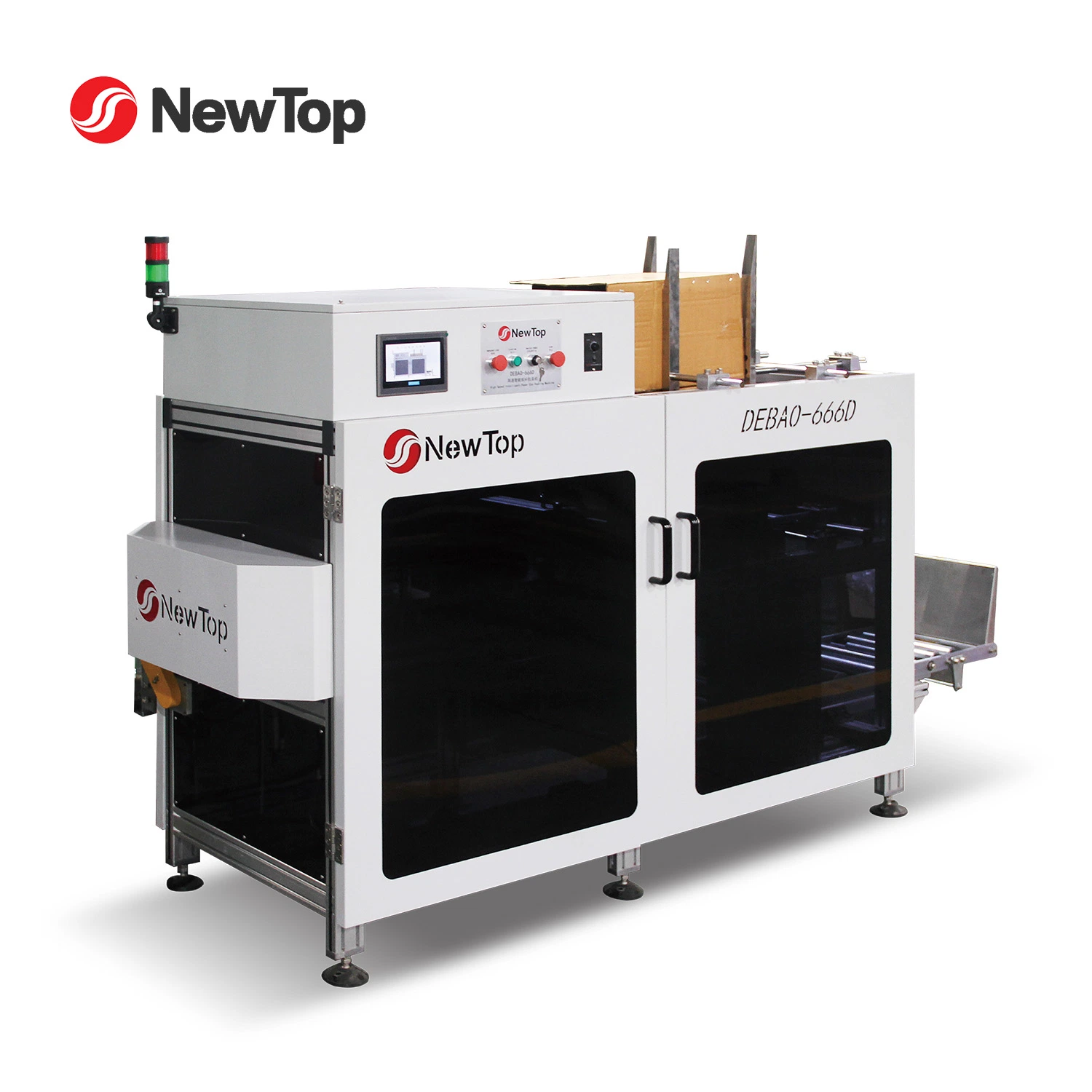 Newtop / New Debao Customized Wooden Case Paper Cup Packing Machine