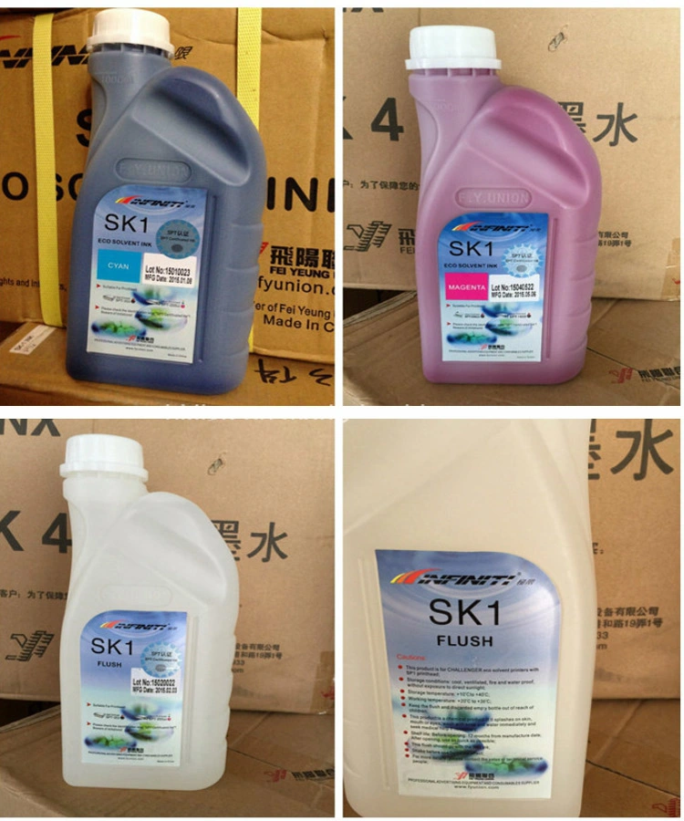 Original Infiniti Sk1 Eco Solvent Ink for Spt508GS/255GS Print Head for Fy-3200at/E8 Printer Printing Ink Pigment Ink Paint