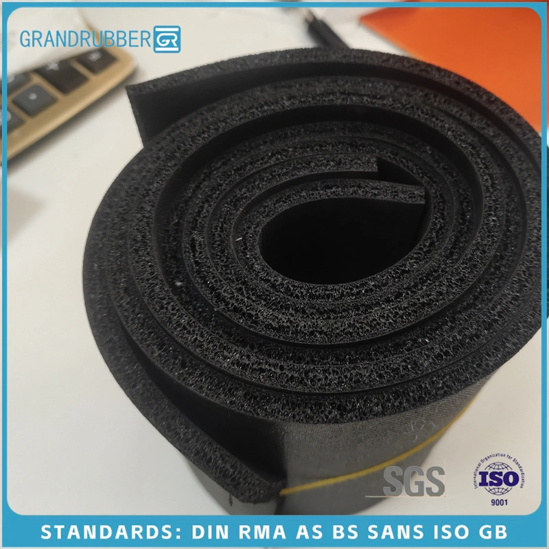 Abrasion Resistant Neoprene Fabric Electrical Floor NBR Silicone Cr Insulating Mats Rubber Sheet