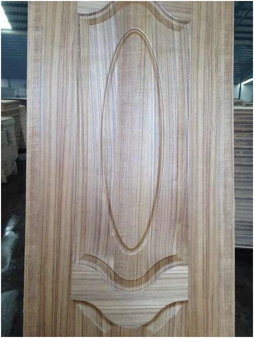 High quality/High cost performance Natural Wood Veneer Faced Moulded HDF Door Skin