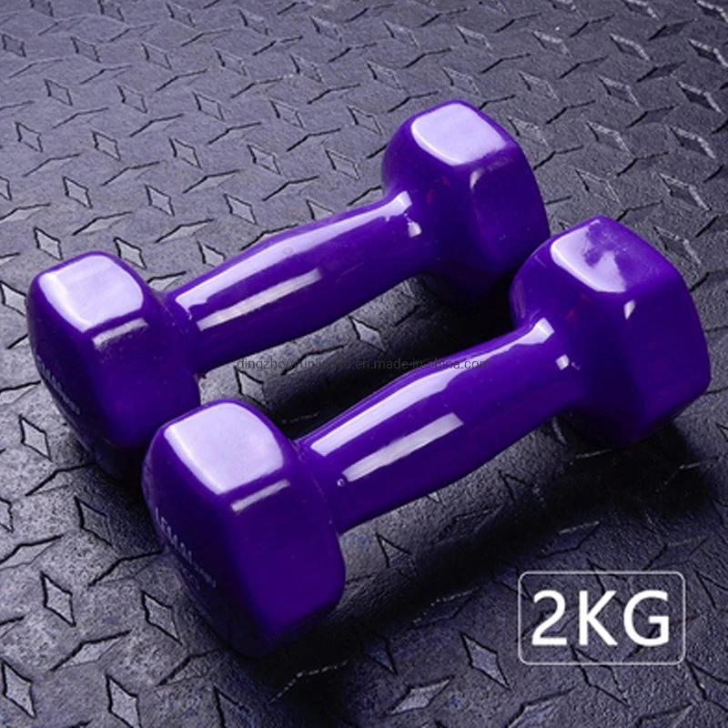 Home Gym Vinyl Dumbbell Set for Woman and Man Strength training