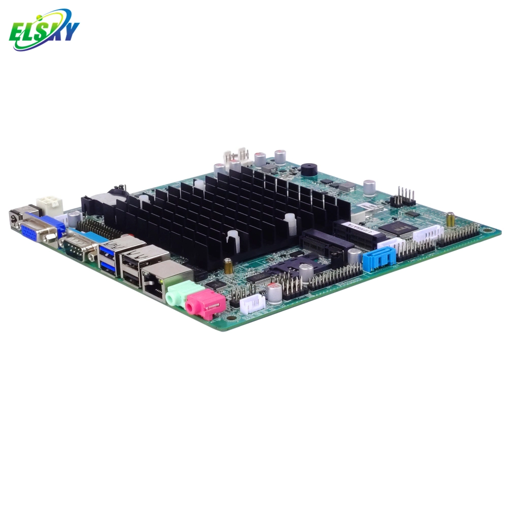 Elsky High Performance Extra-Thin Mini-Itx 170*170mm Industrial Motherboard with CPU Processor J1900 Edp Lvds VGA Em219