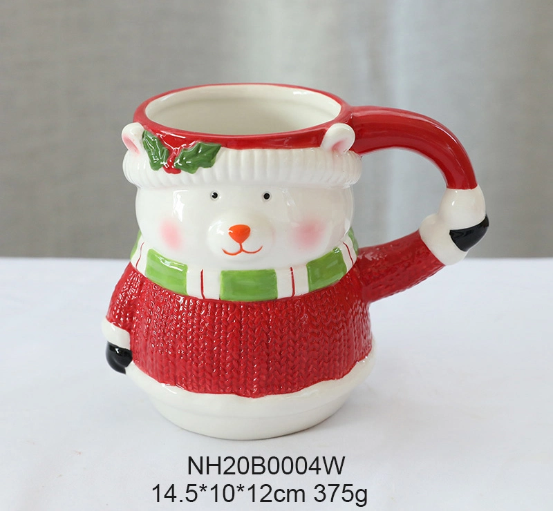 Dolomita Cheap personalizable ciervo Snowman oso taza tazas de cerámica Regalo divertido de Navidad