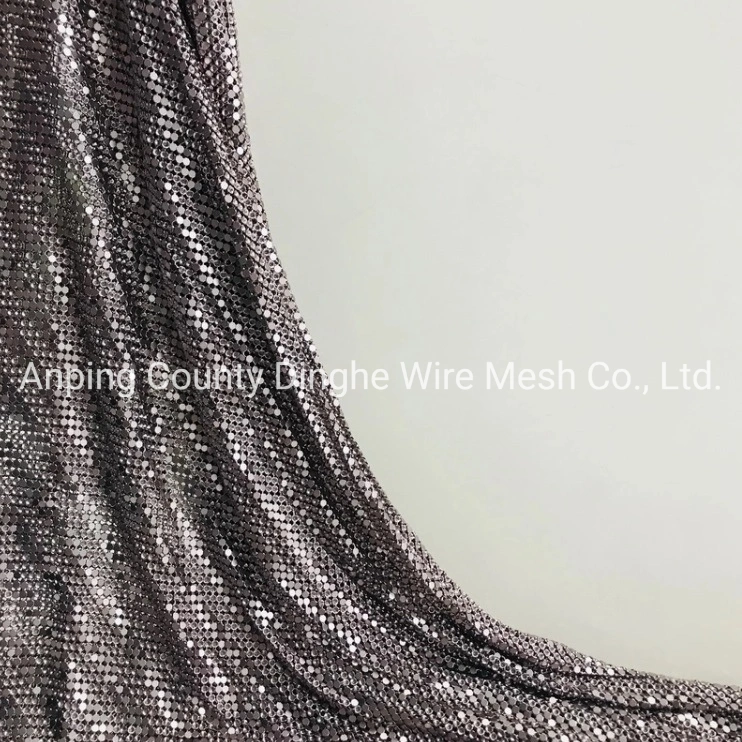 Spray Paint White Metallic Metal Mesh Dress for Glomesh Bags