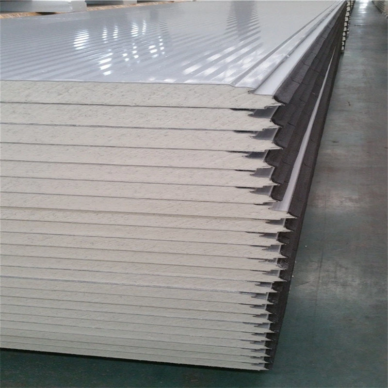 PU Sandwich Panel Building Roof and Wall with PPGI Color Steel Insulation