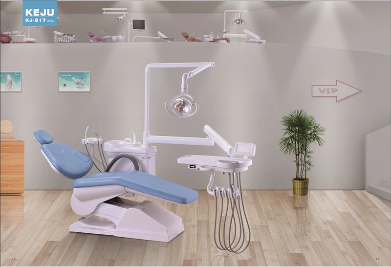 New Design Economic Dental Chair with Operation Lamp (Kj-917)