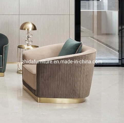 Luxury Design Wholesale/Supplier Home Furniture Living Room Couch Velvet Fabric Sofa Set