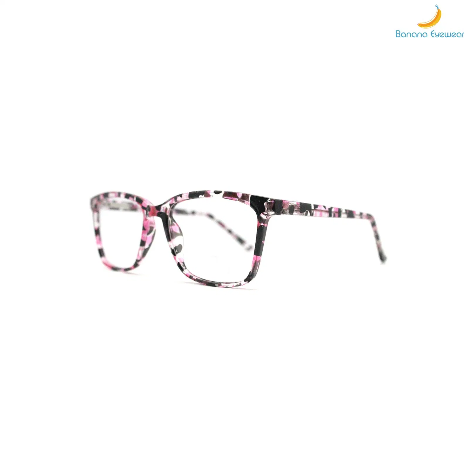 Fashionable Women Rectangle Full Rim Injection Eyeglasses Optical Frame