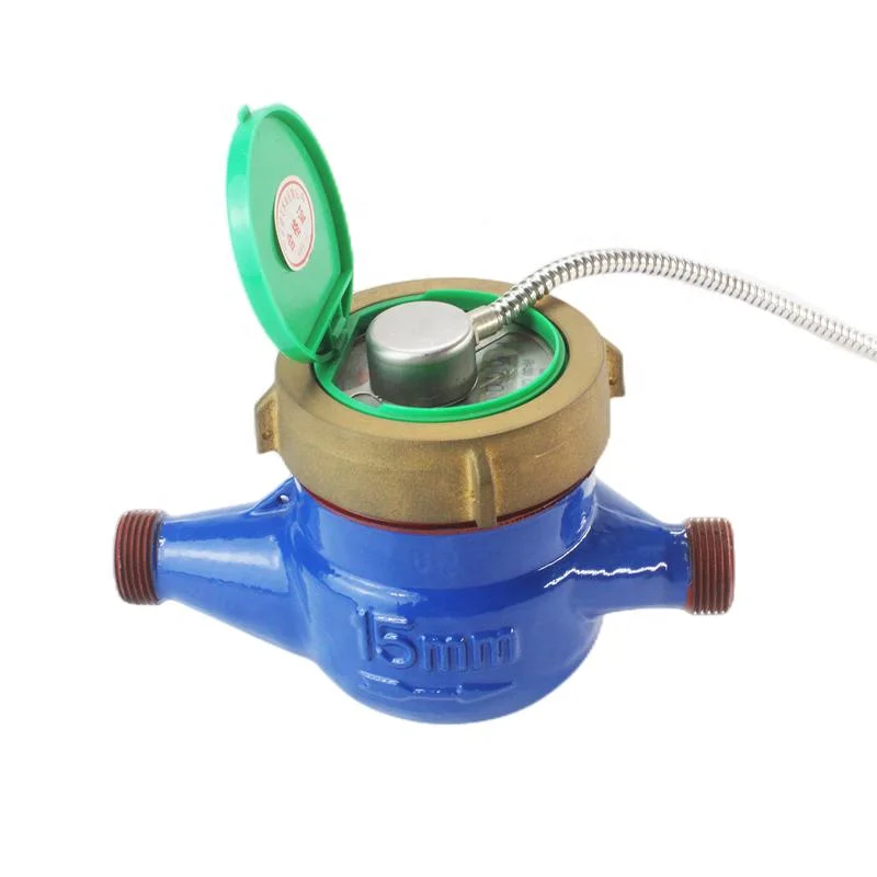 China Factory of Threaded Connection Pulse Output Multi Jet Water Meter Class B Pulsed Remote Water Meter