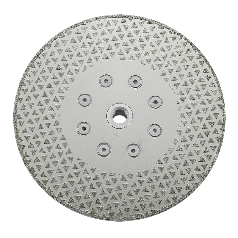 Electroplated Double Side Triangle Shape Diamond Cutting and Grinding Disc/Disk for Stone