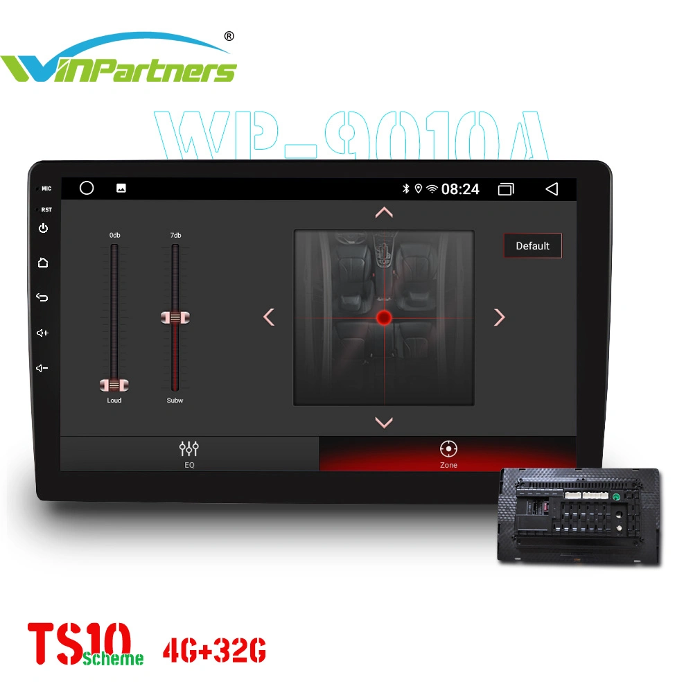 Vehicular General-Purpose Machine Carplay 4G+64G Car Audio Ahd Back View Bluetooth Wp9010A