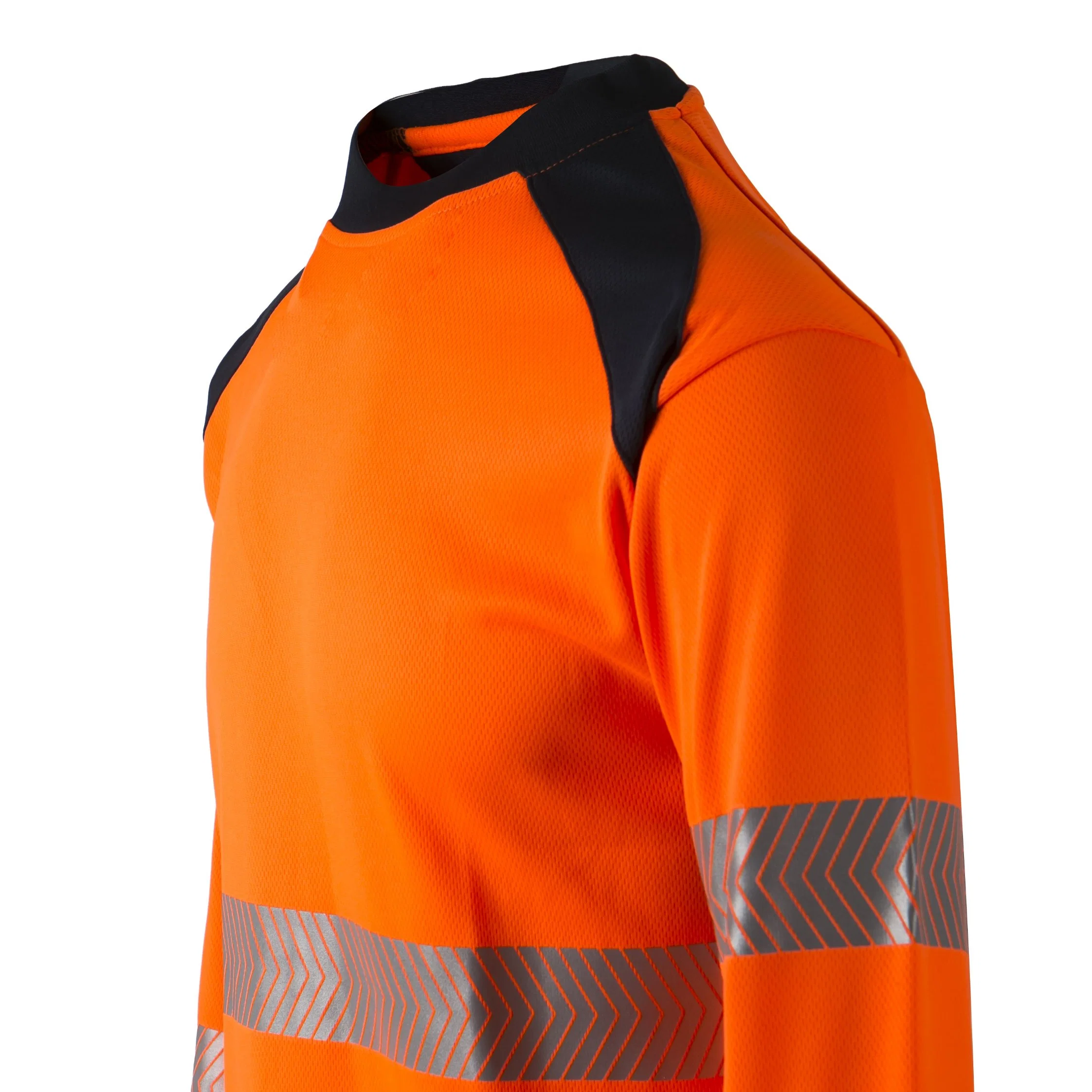 La seguridad Garmet Hi Vis Camiseta de la Clase 3 ANSI Seguridad reflectante naranja Lima de manga larga y corta camisa alta visibilidad