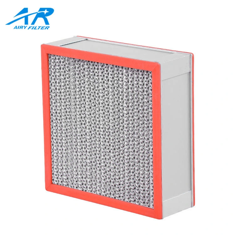 Customization Size Stainless Steel Frame High Temperature HEPA Filter