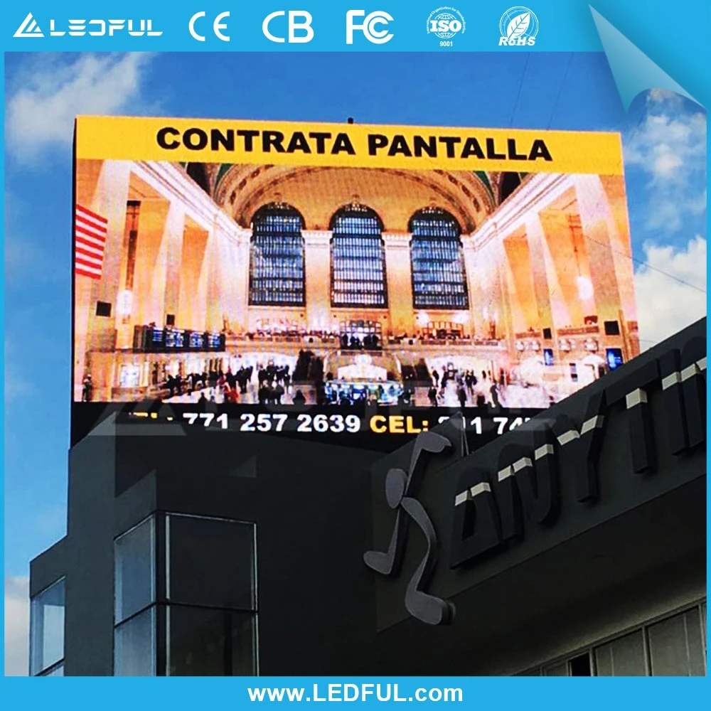 P6 a todo color en el exterior de la pantalla LED SMD2727 RGB