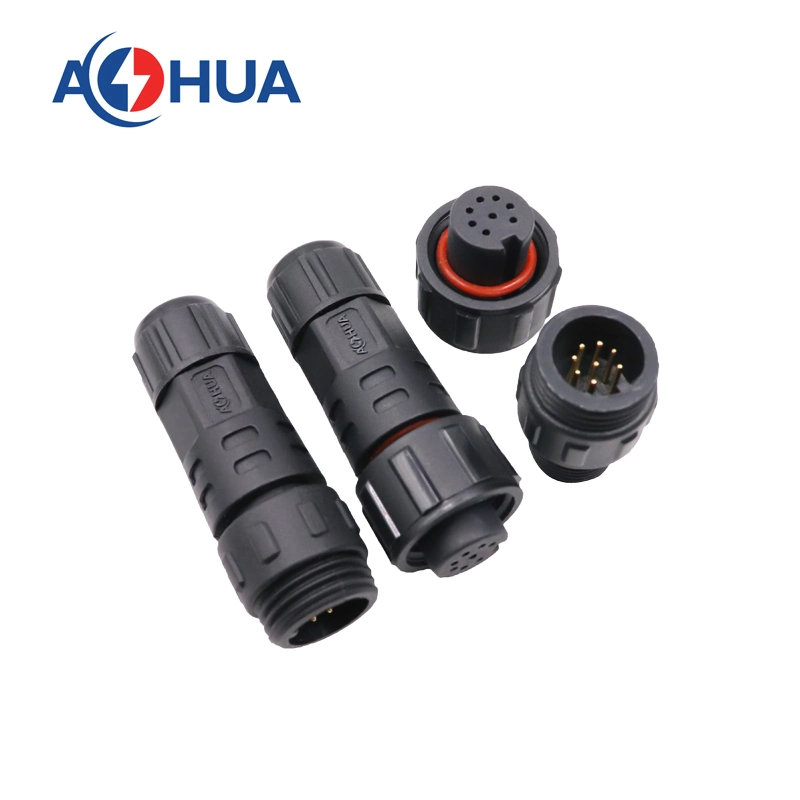 Aohua Hot Sale Electric Male Female 8 Pin M16 Solder Type Waterproof Connector