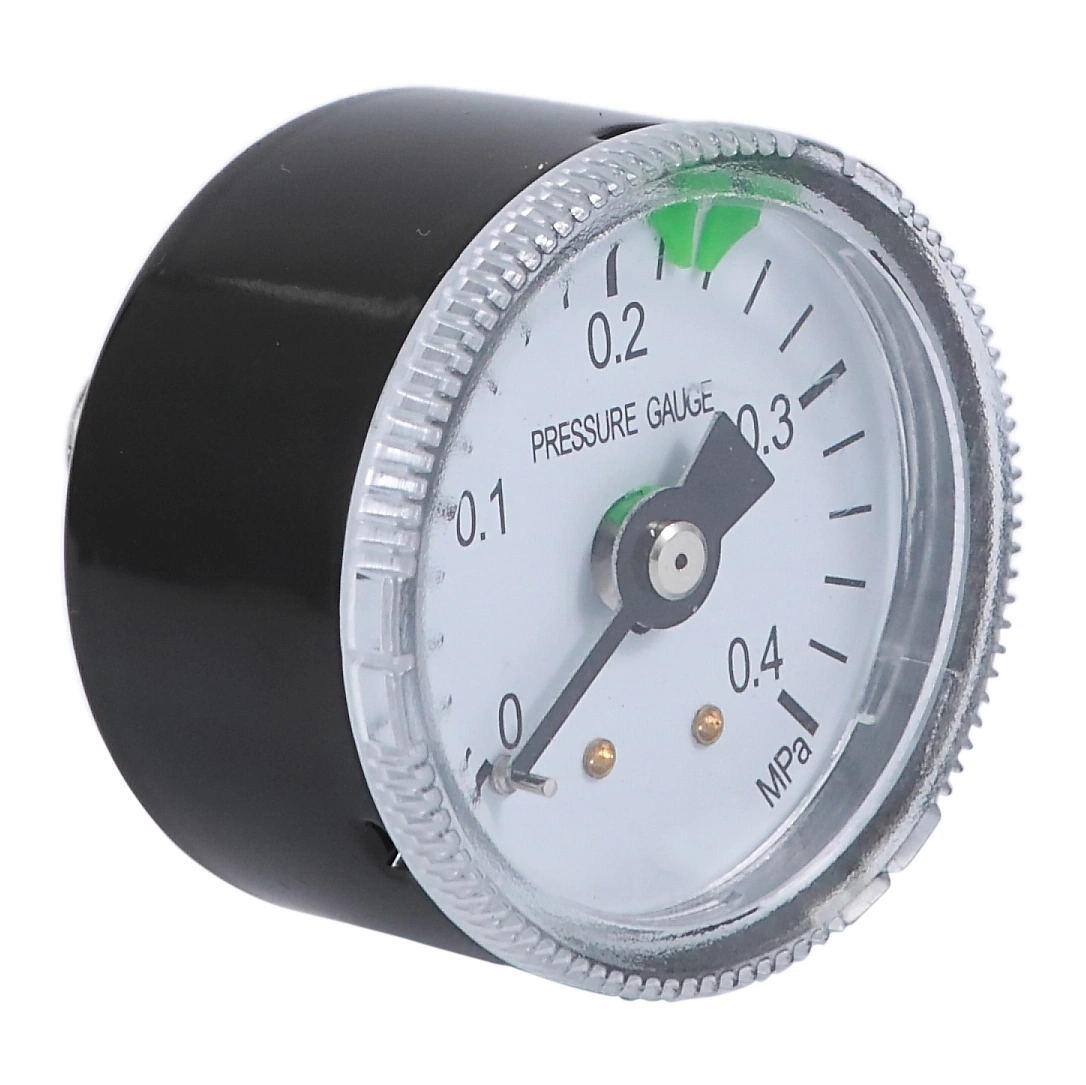 Pressure Gauge for Air Regulator Air Flowmeter Manometer 1 MPa 40mm Black Steel Case