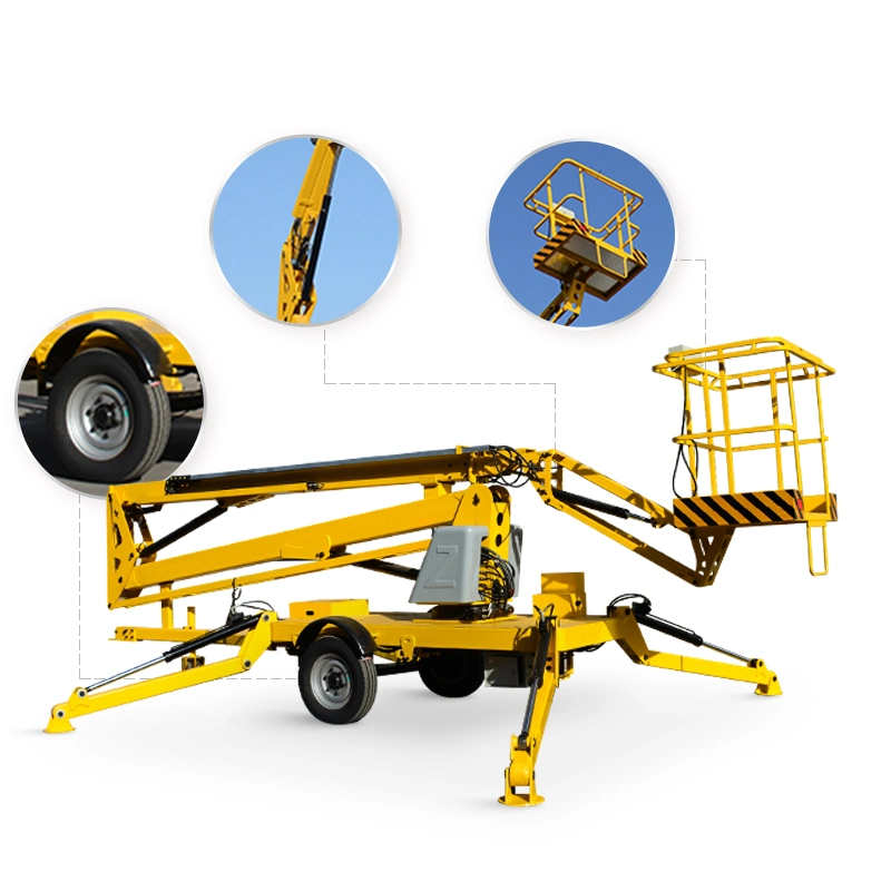 8m 10m 12m 16m 18m Eléctrica Hidráulica sobre orugas Autopropulsadas Cherry Picker Spider Cestas para la venta