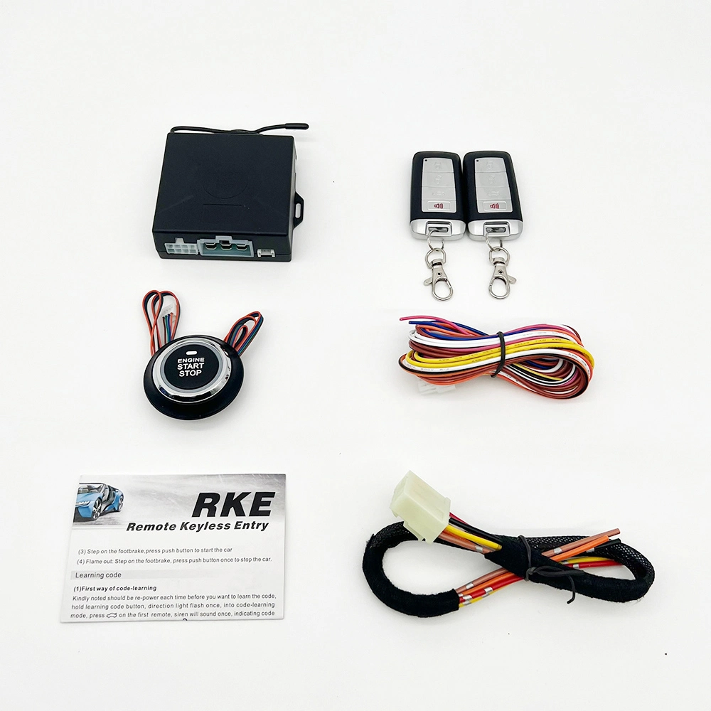 Smart Engine Lock Ignition Starter Anti-Theft Remote Control Pke One Button Start Stop Car Alarm