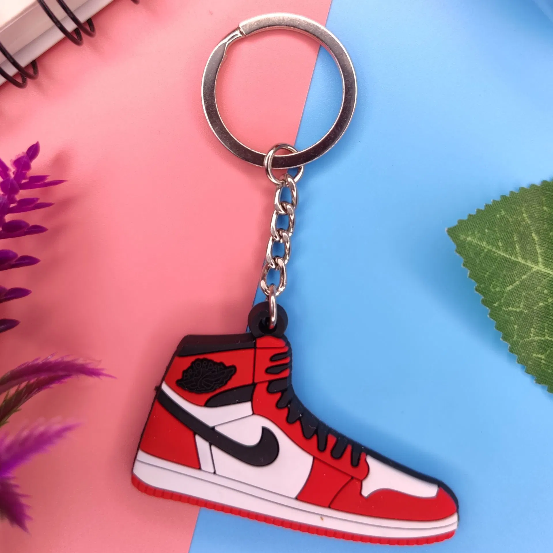 Wholesale/Supplier Aj Metal Crafts Yezzy Basketball Key Holder Popsicle Buckle Alcohol Tester Air Jordan 1 Custom Logo Soft Rubber PVC Keychain