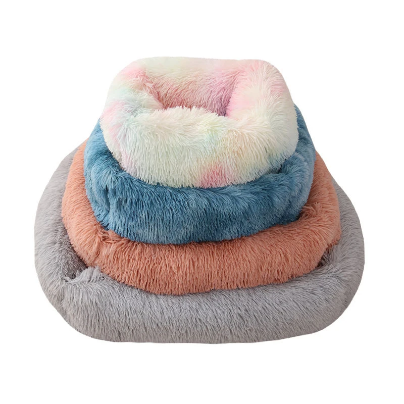 Cama cama gato perro calmante Faux Fur confortable cama de la mascota de peluche Self-Warming Cuddler para grandes perros pequeños y medianos de los gatos