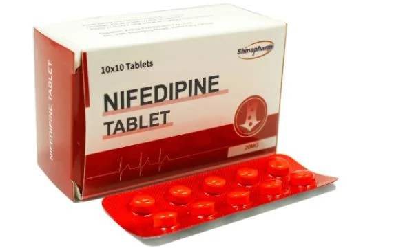 Nifedipin Tablet 20mg Western Medicine GMP