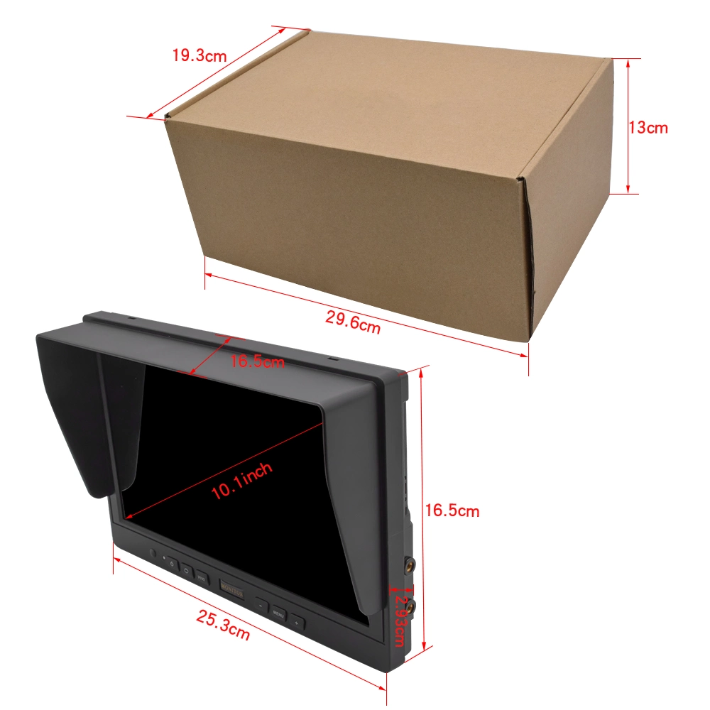 7inch 9inch 10,1inch 3CH 1080p TFT LCD Monitor de coche trasero Ver monitor